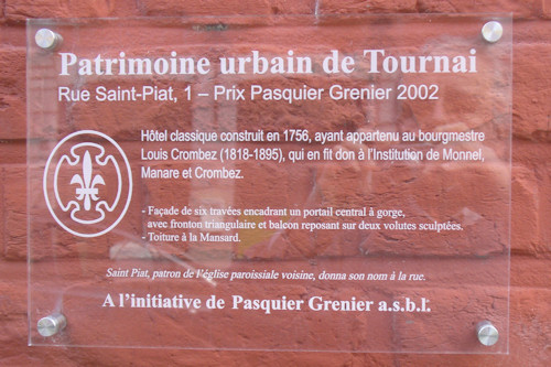 Plaque façade Pasquier Grenier